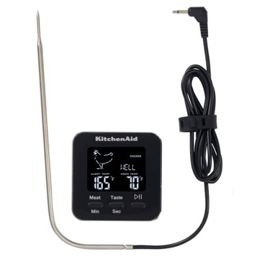 KitchenAid Dig Prst Wired Probe Thrm Osh Blk Gbl