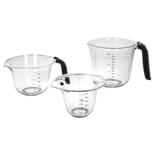KitchenAid Set Of 3 Measuring Jugs Black