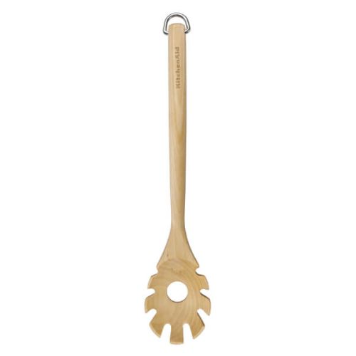 KitchenAid Birchwood Pasta Server, Carded