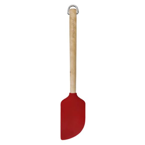 KitchenAid Birchwood Scraper Spatula, Empire Red, Carded